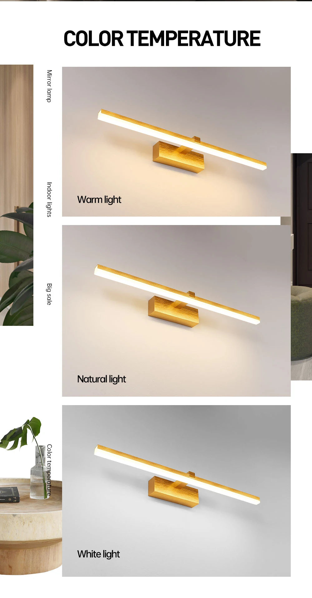 Led Wall Light Mirror in The Bathroom 8W 41W