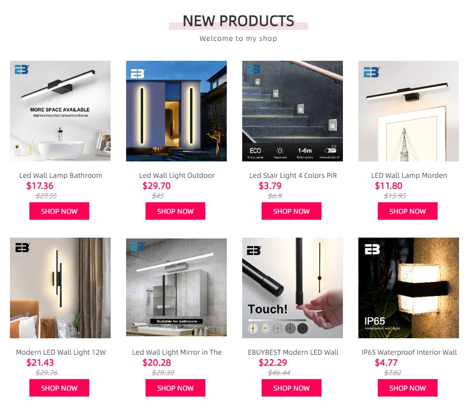 Led Wall Light Mirror in The Bathroom 8W 41W